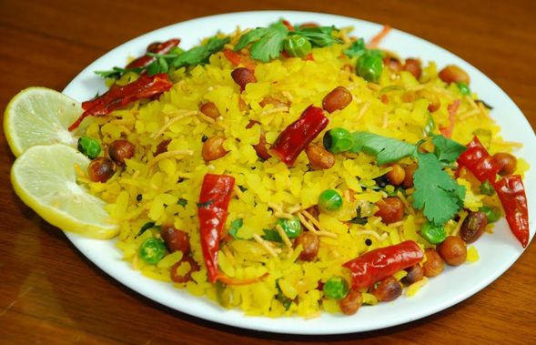 A plate of kanda pohe