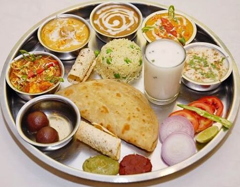 A traditional Maharashtrian thali