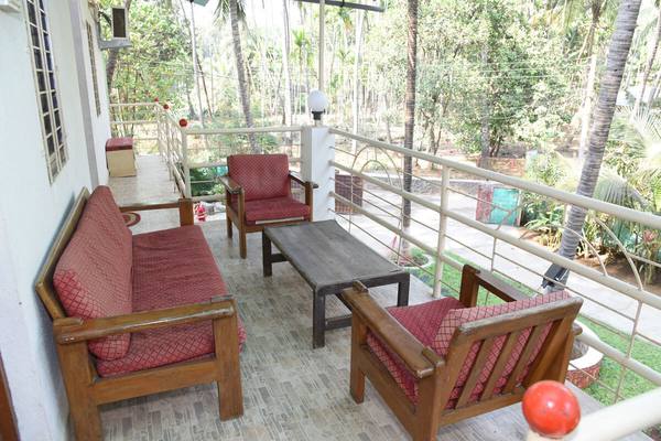 Seating area on the verandah